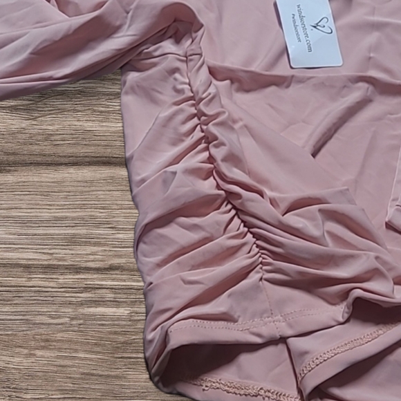 NWT WOMEN'S WINDSOR CROP TOP DRESS SHIRT - Picture 2 of 6